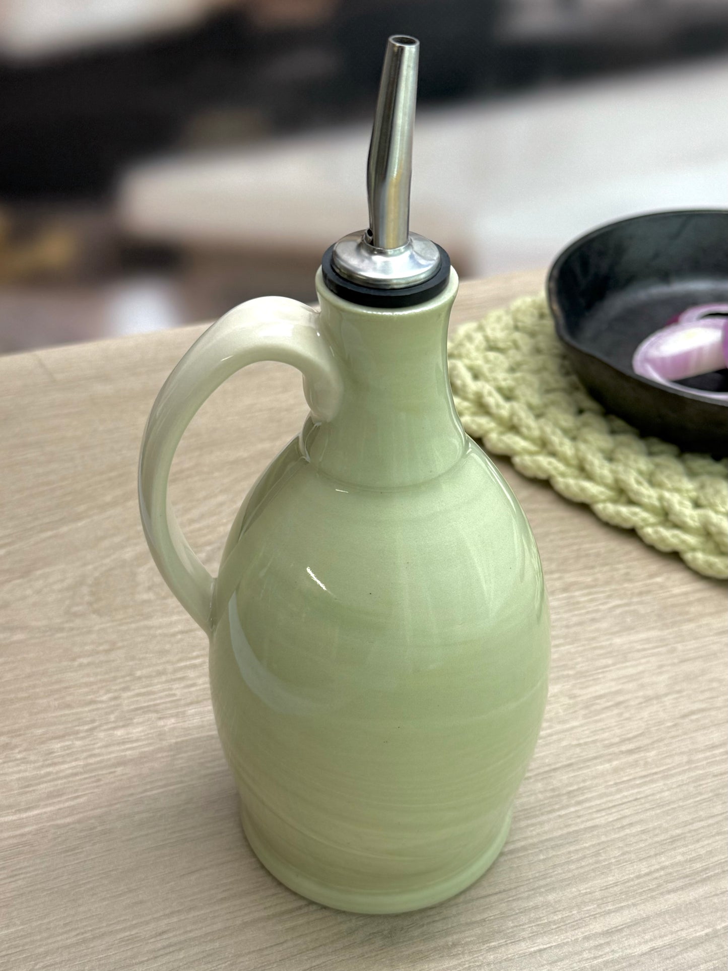 Green Marble Bottle