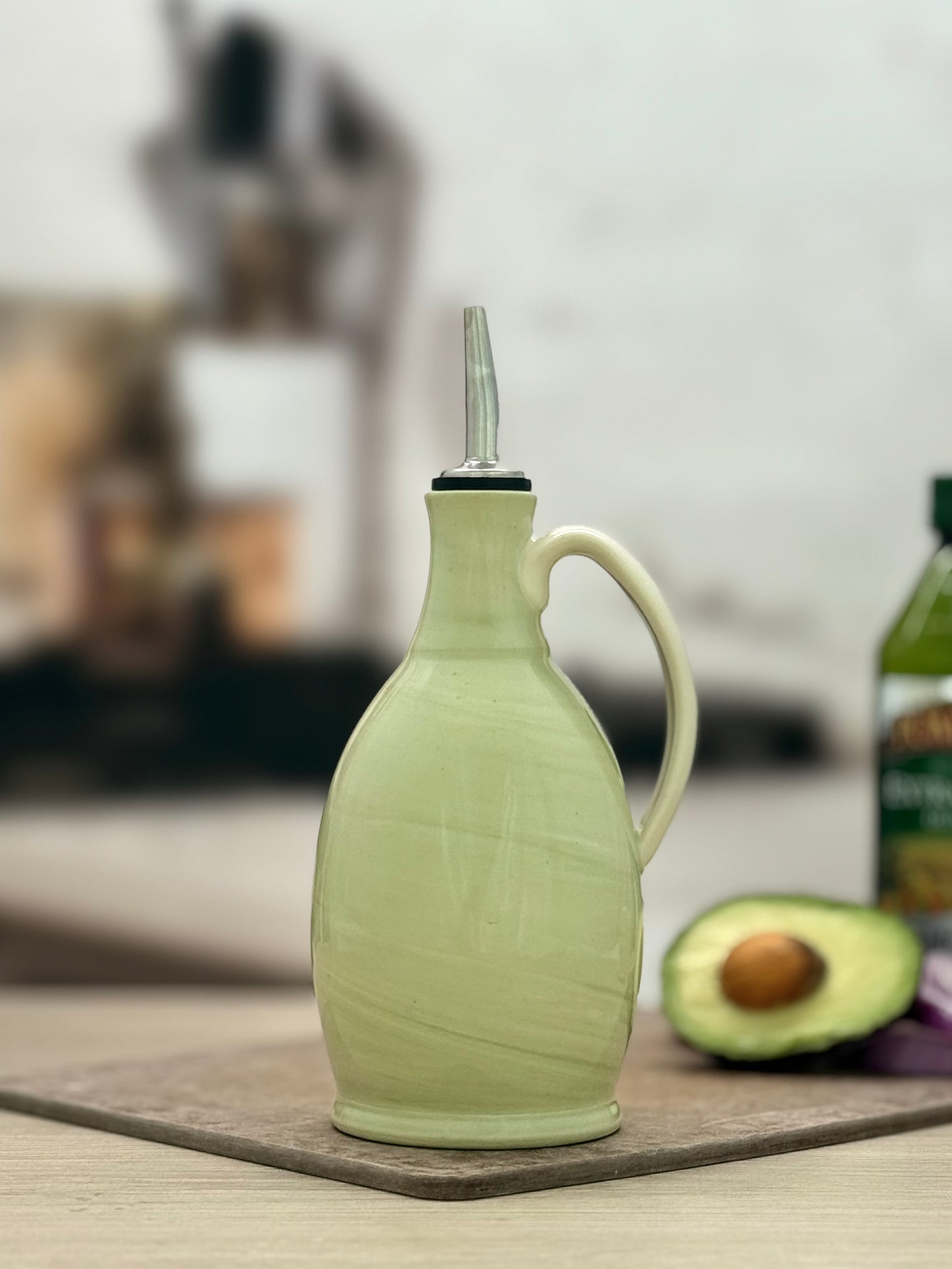 Green Marble Bottle