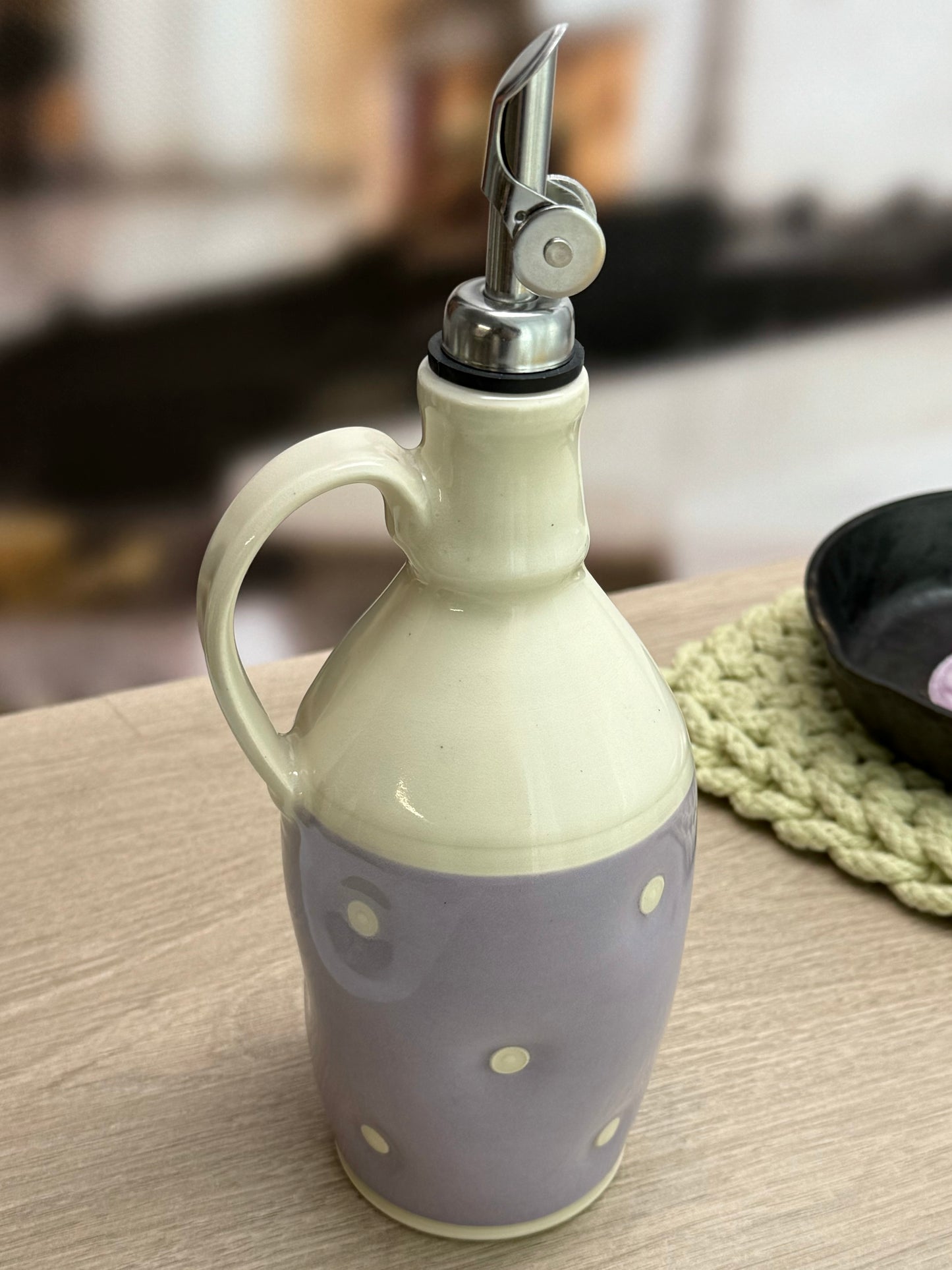 Lavender Button Bottle